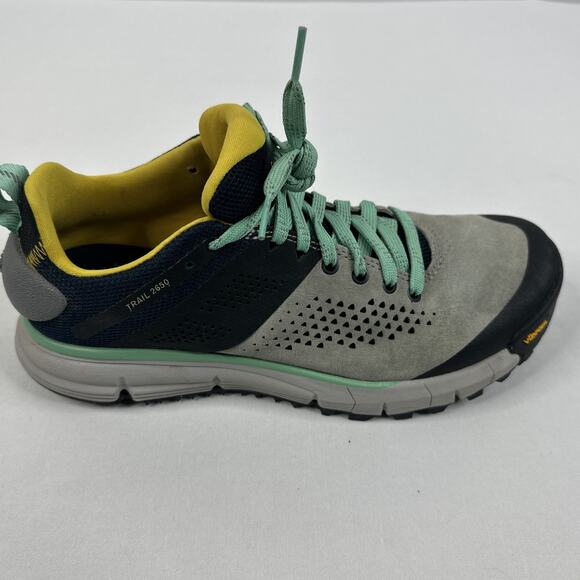 Danner Trail 2650 Womens Size 8 Gray Blue Hiking Shoes Trails Outdoors Vibram - Picture 12 of 13